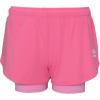 imageUmbro Girls Dolphin Hem ShortFuschia FedoraMarshmallow