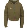 imageUmbro Girls Full Zip HoodieBurnt OliveSunny Lime