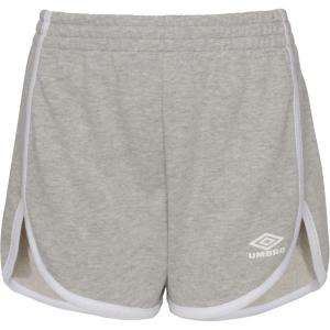 imageUmbro Girls Classic Gym ShortLight Heather GreyWhite