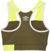imageUmbro Girls Performance TankBurnt OliveSunny Lime