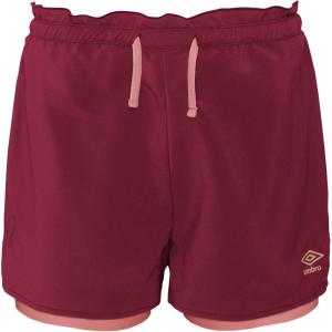 imageUmbro Girls 2 in 1 Running ShortRhubarbMineral Pink