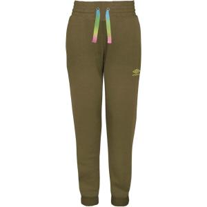 imageUmbro Girls High Waisted SweatpantBurnt OliveSunny Lime