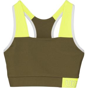 imageUmbro Girls Performance TankBurnt OliveSunny Lime