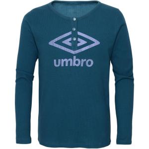 imageUmbro Girls Thermal HenleyBlue Coral