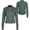 imageUmbro Womens Pivot Mock Neck Full Zip Knit TopSage LeafBay Leaf