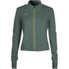 imageUmbro Womens Pivot Mock Neck Full Zip Knit TopSage LeafBay Leaf