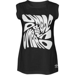 imageUmbro Womens Sleeveless TeeBlack BeautyWhite