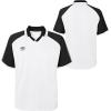 imageUmbro Mens Retro Spin Johnny Collar JerseyBlack BeautyWhite