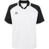 imageUmbro Mens Retro Spin Johnny Collar JerseyBlack BeautyWhite