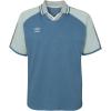 imageUmbro Mens Retro Spin Johnny Collar JerseySilver BlueIndian Teal