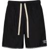 imageUmbro Mens Solid Crinkle Nylon ShortBlack BeautyWhite