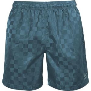 imageUmbro Mens Checkerboard ShortIndian TealSilver Blue