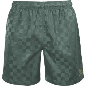 imageUmbro Mens Checkerboard ShortSage LeafBay Leaf