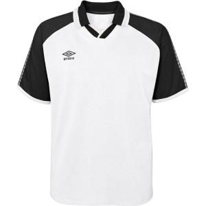 imageUmbro Mens Retro Spin Johnny Collar JerseyBlack BeautyWhite