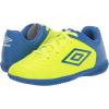 imageUmbro Boys Classico XI IC Jr Soccer Indoor ShoeYellowBlueWhite