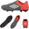 imageUmbro Boys Classico11 Fg Jr Soccer CleatGunmetalWhiteRed