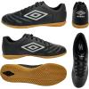 imageUmbro Mens Classico Xi Ic Indoor Soccer ShoeBlackGrey