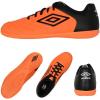imageUmbro Mens Classico Xi Ic Indoor Soccer ShoeOrangeBlackWhite