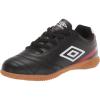 imageUmbro Boys Classico X Jr Indoor Soccer ShoeBlackWhiteRed