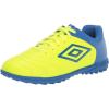 imageUmbro Boys Classico Xi Tf Jr Soccer Turf ShoeYellowBlueWhite
