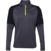imageUmbro Mens Pro Training Hybrid 12 Zip TopPeriscope  Black  Limeade