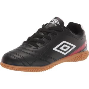 imageUmbro Boys Classico X Jr Indoor Soccer ShoeBlackWhiteRed