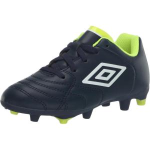 imageUmbro Boys Classico11 Fg Jr Soccer CleatNavyWhiteSafety Yellow