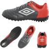 imageUmbro Mens Classico Xi Tf Soccer Turf ShoeGunmetalRedWhite