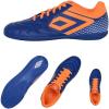 imageUmbro Mens Sala 5 Ic Indoor Soccer ShoeBlueOrangeWhite