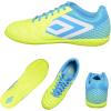 imageUmbro Mens Sala 5 Ic Indoor Soccer ShoeYellowWhieBlue