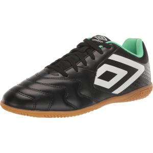 imageUmbro Mens Sala 5 Ic Indoor Soccer ShoeBlackWhiteGreen