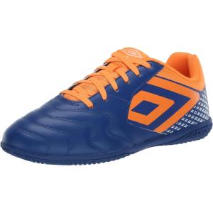 imageUmbro Mens Sala 5 Ic Indoor Soccer ShoeBlueOrangeWhite
