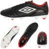 imageUmbro Mens Classico 12 Fg Soccer CleatBlackWhiteRed