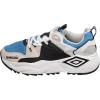 imageUmbro Mens Runner SneakerWhiteBlackIbiza BlueGrey