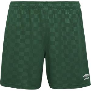 imageUmbro Womens Checkered ShortForest Green