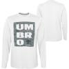 imageUmbro Mens Camo Box Long Sleeve TeeWhtBlk