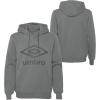 imageUmbro Mens Classic Logo HoodieSageClimbing Ivy