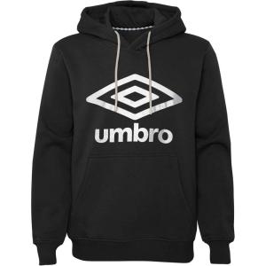 imageUmbro Mens Classic Logo HoodieBlack  White