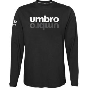imageUmbro Mens Mirror Long Sleeve TeeBlack  White