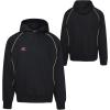 imageUmbro Mens Panelled Long Sleeve HoodieBlack Red Dahlia Antique Gold