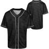 imageUmbro Mens Relaxed Button Front Bb ShirtBlack  White
