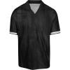 imageUmbro Mens AOP Short Sleeve Johnny Collar ShirtBlack  White