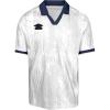 imageUmbro Mens AOP Short Sleeve Johnny Collar ShirtWhiteNaval Academy