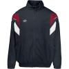 imageUmbro Mens Relaxed Track JacketIron Gate  Red Dahlia  Brilliant White