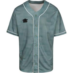 imageUmbro Mens Relaxed Button Front Bb ShirtDark IvyEgret