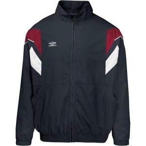 imageUmbro Mens Relaxed Track JacketIron Gate  Red Dahlia  Brilliant White