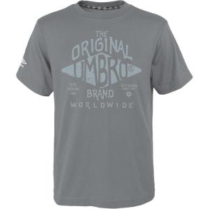 imageUmbro Mens Short Sleeve Graphic TShirtGhost GrayEgret