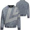 imageUmbro Mens Washed Diamond Drill SweaterBlue Mirage  Griffin