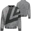 imageUmbro Mens Washed Diamond Drill SweaterGriffin  Black  Fire Whirl