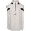 imageUmbro Mens Zip Off Sleeve Wind JacketBrillant White Black Red Dahlia